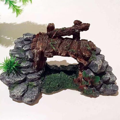 Simulation Realistic Bridge Fish Tanks Landscaping Bridge Realistic Rockwork