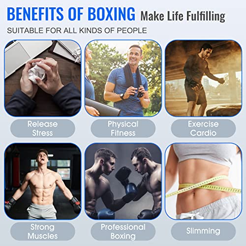 INNOLIFE Reflex Speed Bag Punching Bag with 2 Balls & Heavy Stable Base