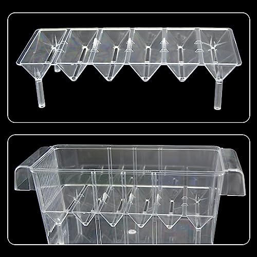 Fish Breeding Box for Aquarium, Acrylic Plastic Breeder Box for Fish Tank, Baby Snails Fishes Shrimp Clownfish Nursery Container, Fish Hatchery Incubator with Suction Cups
