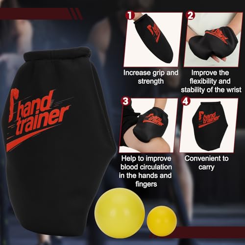 Finger Grip Strengthener, Grip Strength Trainer and Forearm Strengthener - Designed for Enhancing Grip, Finger Exercises, and Wrist Training - color: Black