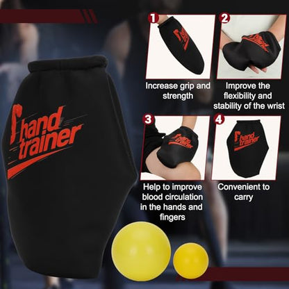 Finger Grip Strengthener, Grip Strength Trainer and Forearm Strengthener - Designed for Enhancing Grip, Finger Exercises, and Wrist Training - color: Black