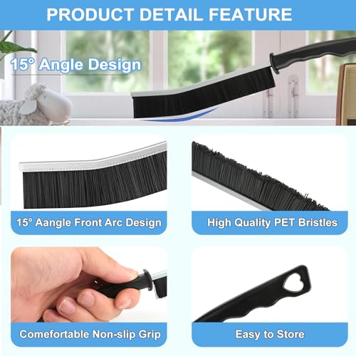 11Pcs Crevice Cleaning Brush Set, Hard Bristle Cleaning Supplies for Kitchen, Bathroom, Corner, Grout, Sink