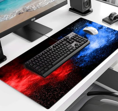 Colorful Starry Sky Mouse Pad, Office, Keyboard, Laptop, and Home Desk Pad | The Surface Of The Mouse Pad Is Designed With Fiber Woven Material, And The Base Is Made Of Natural Anti Slip Rubber. - color: Colorful Starry Sky