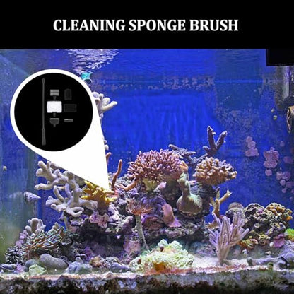 Balacoo 1set Fish Tank Cleaning Tools Aquarium Brush for Scrubbing Easy Install and Detach Multi-Functional Aquarium Cleaning Accessories
