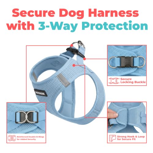 Voyager Step-in Air Dog Vest Harness - Baby Blue, Small - color: Baby Blue, size: S (Chest: 14.5 - 16")