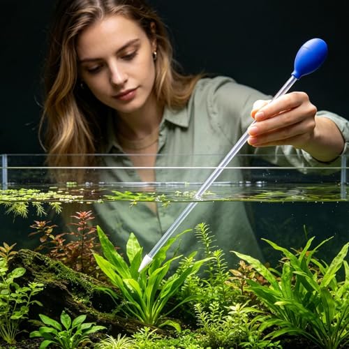 Aquarium Cleaning and Feeding Tool, Precision Siphon Pipette for Marine and Reef Tanks, Multi-Purpose Fish Tank Maintenance Accessory for Home, Hobbyist Research