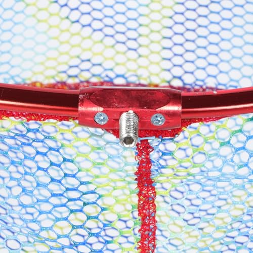 SUPVOX Fishing Net Replacement Head 35cm Diameter X 17cm Deep Portable Mesh Fish Landing Net Accessory for Freshwater and Saltwater Anglers Random Color