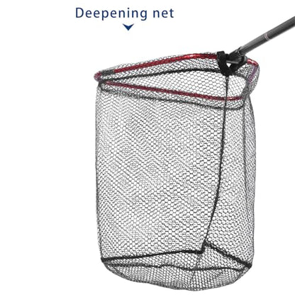 Aluminum Foldable Net Head Replacement Saltwater Fishing Tools Outdoor Landing Fishing 40cm / 60cm / 65cm - size: Large size 50X65cm