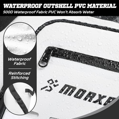 Insulated Fish Cooler Kill Bag with Flat Bottom-25x17.5 40x16 60x20Inches Waterproof Fishing tackle Kill Cooler Bag - color: White-26x18x9
