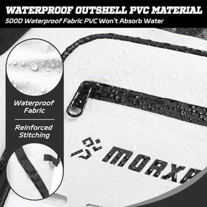 Insulated Fish Cooler Kill Bag with Flat Bottom-25x17.5 40x16 60x20Inches Waterproof Fishing tackle Kill Cooler Bag - color: White-26x18x9