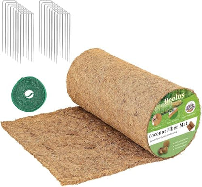 Thick Coco Fiber Liner Roll,120x16inch Natural Coconut Liners for Planter Box Flower Basket, Coco Coir Sheets Coconut Fiber Mat,Garden Decoration, DIY Moss Pole,Animal Pet Pad, Reptile Carpet - size: 120IN x 16IN