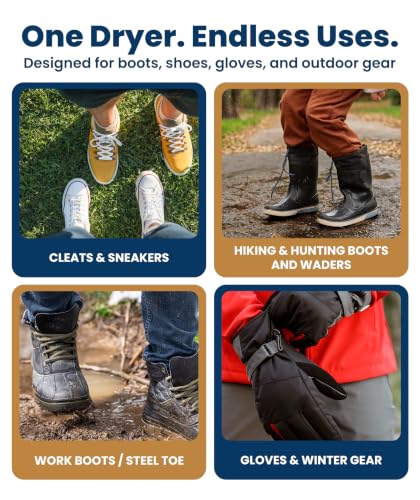 Everlasting Comfort Boot Dryer for Work Boots, Quiet Shoe Dryer, 2 Pair - size: 2 Pair