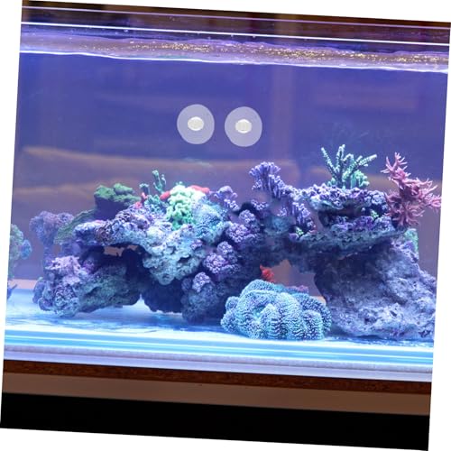 Yardwe 9pcs Aquarium Tubing Holders with Suction Cups Durable PVC Clamps for Secure Inlet Outlet Pipes for Fish Tanks and Decorative Flexibility - size: 3.30X3.30X2.2CM