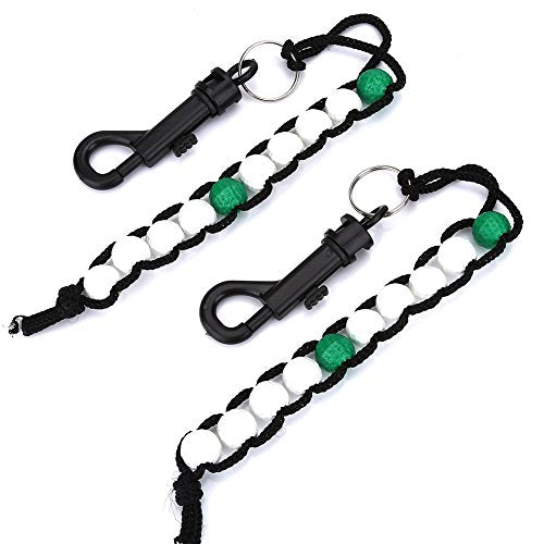 Dioche Golf Score Stroke Counter, Golf Beads Green Stroke Shot Score Counter Keeper with Clip