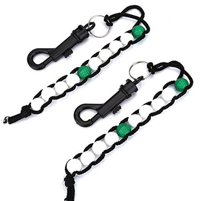 Dioche Golf Score Stroke Counter, Golf Beads Green Stroke Shot Score Counter Keeper with Clip