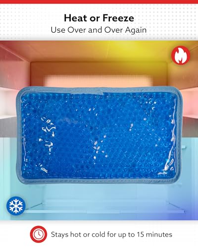 Alpi Rectangle Plush Gel Bead Ice Pack Reusable Muscle Aches & Relaxation - color: Baby Blue, size: Rectangle 2 Pack