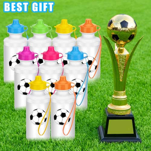 Zubebe 36 Pcs Sports Water Bottles Squeeze Bulk 21 oz | Reusable Plastic Water Bottles with Carry Strap, Back to School Supplies Summer Team Gifts for Students Travel Hiking Cycling - color: Mix Color