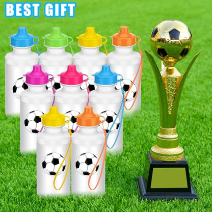 Zubebe 36 Pcs Sports Water Bottles Squeeze Bulk 21 oz | Reusable Plastic Water Bottles with Carry Strap, Back to School Supplies Summer Team Gifts for Students Travel Hiking Cycling - color: Mix Color