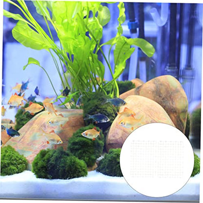 2pcs Aquarium Dividers Wear-Resistant Plate for Fish Tank Design Bottom for Gravel and Landscaping - color: White