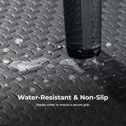 Sunny Health & Fitness Durable Multi-Use Floor Mats for Home, Gym & Play | Exercise Floor Mat, Cushioned Support, Connect Multiple Mats, Easy-Clean Surface, Home Gym, Playroom, Floor Protection - style: 6 FT x 4 FT