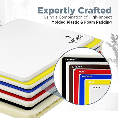 Logest Rebreakable Boards Martial Arts - Taekwondo Karate MMA Boards - Reusable Plastic Training Breaking Boards for Kids & Adults Available in 6 Levels of Difficulty Taekwondo Boards for Breaking - color: White - X-light