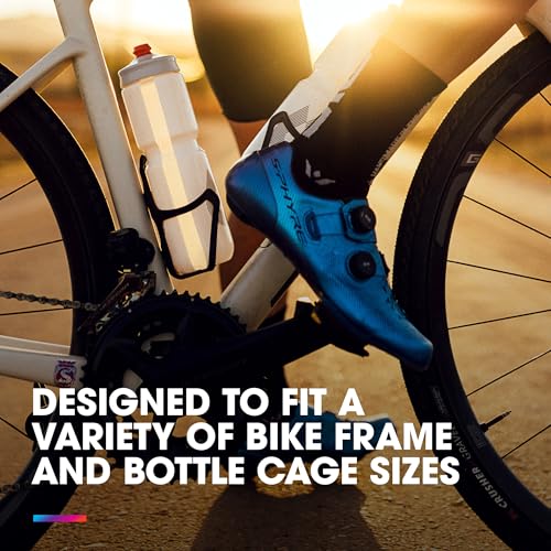 HydraPak Breakaway Surge Lightweight Bike Water Bottle 2-Pack (20oz, 25oz, 30oz) - High Flow, Cycling & Sports Squeeze Bottle - color: Charcoal, size: 30oz/880ml
