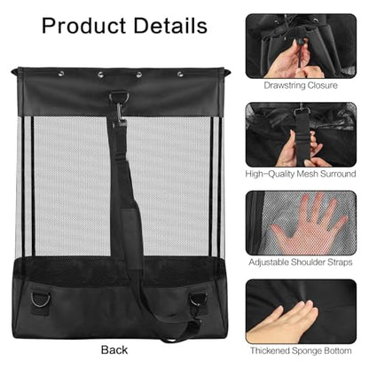 Pegboard Baskets, Extra Large (26 * 18 * 11 Inches) | Pegboard Wall Organizer Take and Go Design, Mesh Peg Board Organizer Accessories ,Easy Access Zipper for Home Sport Garage