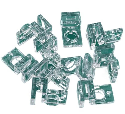 Aquarium lid Clips 16Pcs Fish Tank Acrylic Clip 4.5/5/5.5/6/8/10/12/15mm Aquarium Lid Cover Support Holder Bracket Clamp Stand Aquarium Supplies(5.5mm) - color: 5.5mm