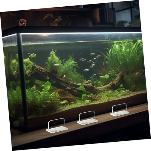 POPETPOP 4Pcs Acrylic Aquarium Lid Handles Multifunctional Fish Tank Cover Parts Easy to Install Secure Grip for Various Aquariums Durable Fish Tank Accessories