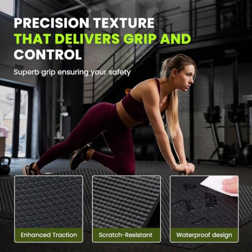 Stepwaver Large Exercise Mat, 6'x4'/7'x5'/8'x5'/9'x5'/10'x5'/12'x5'x8mm - size: 8x5FT