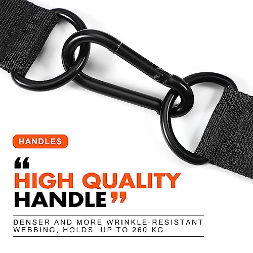 HPYGN Exercise Handle, Replacement Fitness Equipment for Pilates, Yoga, Strength Trainer, Pull Down Home Gym Red, Grey, Blue Working Out Handle - color: Black Handles
