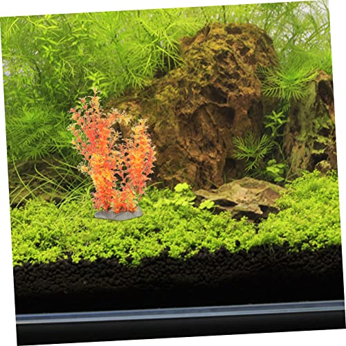 LIOOBO Creative Artificial Plant for Aquarium Decor Wear-Resistant Grass Ornament Delicate Faux Plant for Fish Tank Chic Desktop Decoration Easy Care Aquatic Grass Vibrant Design