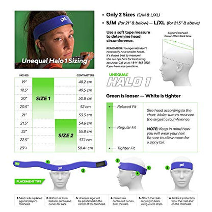 Unequal Halo 1 – 10mm Protective Headgear with Military-Grade Patented Composite, Coated Aramid Fabric - color: Royal Blue, size: Small-Medium