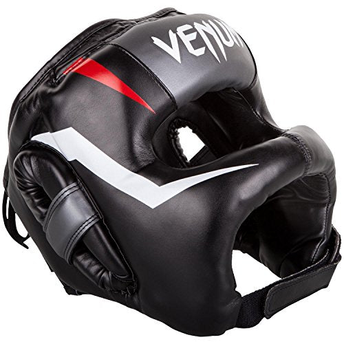 Venum Elite Iron Headgear - color: Black/Red