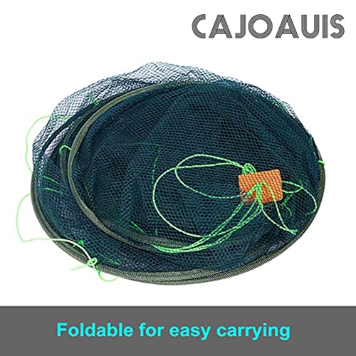 Foldable Fishing Net Hand Casting Cage Crab Net for Fish Shrimp Minnow Crayfish Crab - size: Big-Diameter:39.4inch/100cm