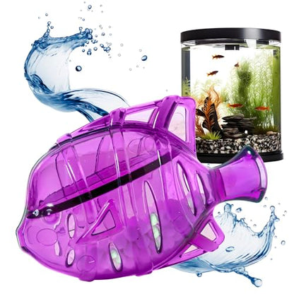 Clarence the Clarifier Fish - 1 pk, Purple - Aquarium Treatment, Clear Cloudy Fresh-Saltwater, Fish-Plant Safe, 10gal Tank Maintenance Each
