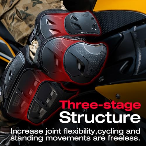 Scoyco Motorcycle Knee Pads CE Level 1 Protective Knee Shin Riding Gear Adult