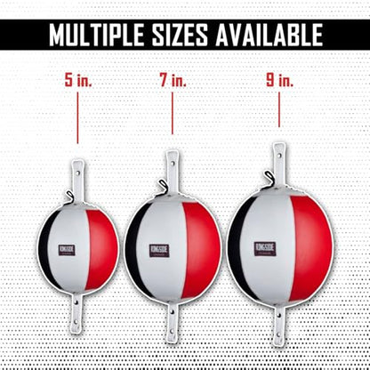 Ringside Leather Boxing Double End Bag, 7 Inches - size: 9"