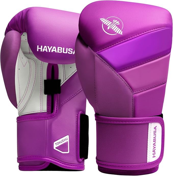 Hayabusa T3 Boxing Gloves - Sparring - color: Neon Purple, size: 10oz