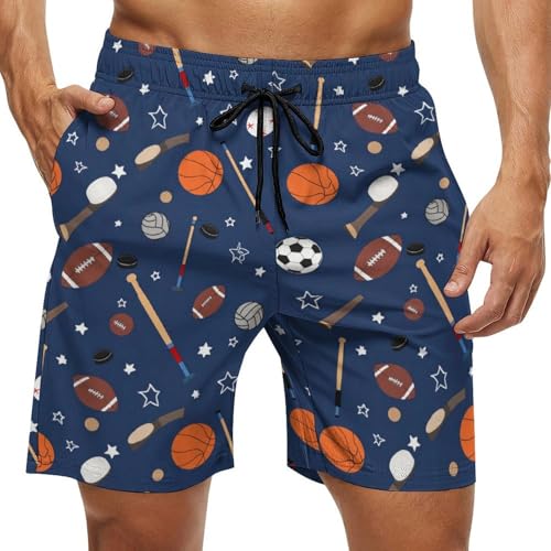 Mens Trunks Breathable Quick Dry Mesh Lining Holiday Party Beach Board Shorts - color: Style, size: XX-Large