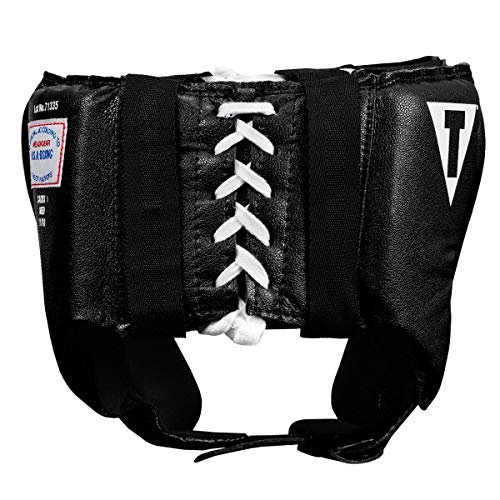 TITLE Boxing Classic USA Boxing Competition Open Face Headgear - Approved for Sparring & Competition; Protects Face & Chin - color: Black, size: Small