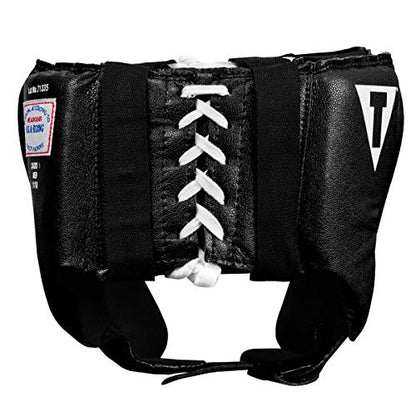 TITLE Boxing Classic USA Boxing Competition Open Face Headgear - Approved for Sparring & Competition; Protects Face & Chin - color: Black, size: Small
