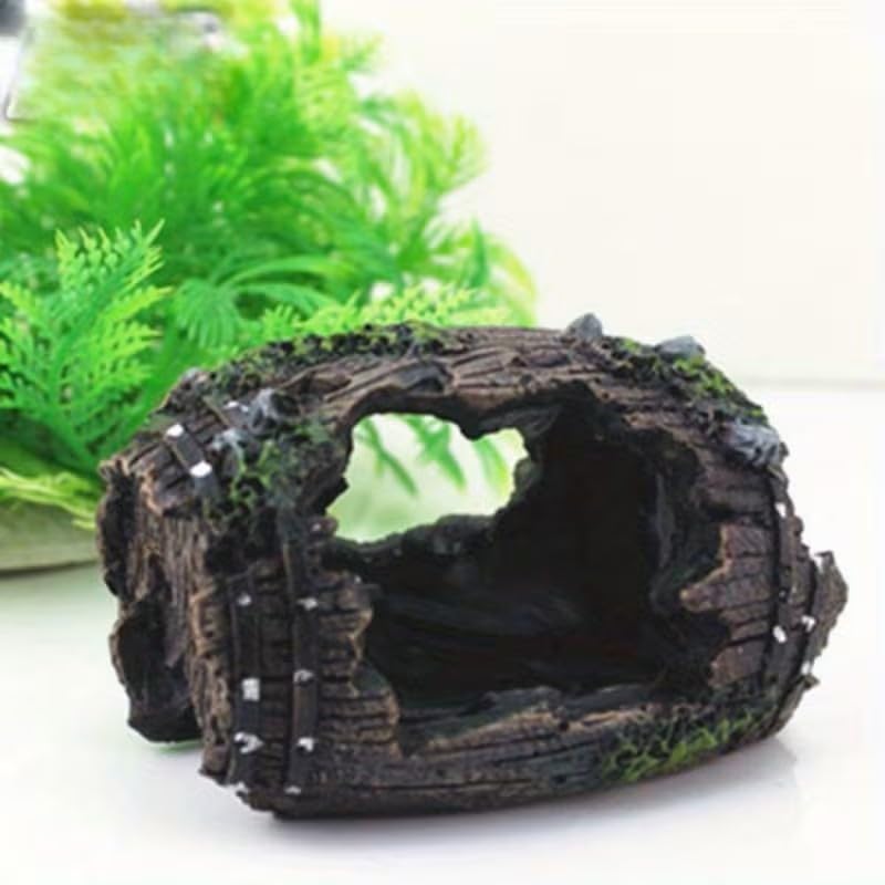 Resin Crafts for Aquarium, Glass Fish Tank Ornaments and Additions - color: Grey Fish Tank Castle Style 7