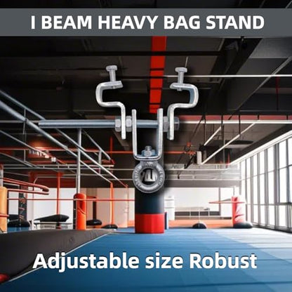 Heavy Duty Steel Beam Clamp Suitable I-Beam 2.48" to 8.46" 1Set