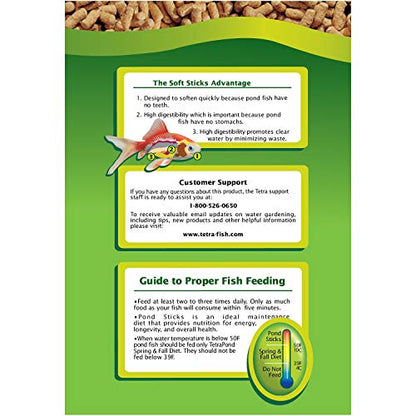 TetraPond Pond Sticks, Pond Fish Food, For Goldfish And Koi, 2.53 Pounds - size: 2.53 Pound (Pack of 1)