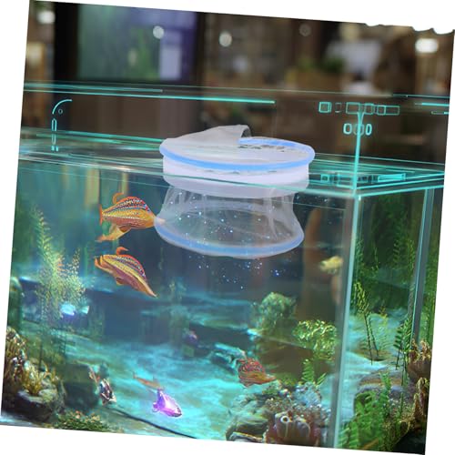 UPKOCH 2pcs Fish Breeding Box Nylon Floating Hatchery Tank Dividers for Guppy Fry Isolation Clean Mesh Design for Optimal Growth Aquarium Fish Tank Hatching Net