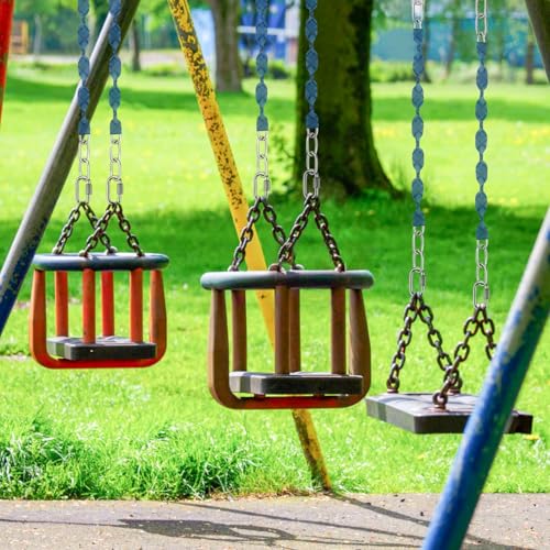 4 Stainless Steel Chains (84") Swing Chains, Heavy Duty Swing Hardware,4 Quick Connection Buckles, Indoor and Outdoor Playground Swings, Hammocks, Sandbags, 1000 lb Capacity Blue - size: 84Inch Blue of 4