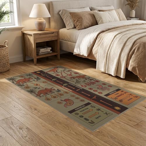 5'x7' Washable Graphic Tree Area Rug, Brown Non-Shedding Pet Friendly Carpet Easy Care Kids Safe Mat for Small Living Room, Playroom, Bedroom | Ref:1942880 - color: Beige/Pattern 36, size: 5' x 7' (Rectangular)