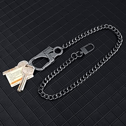 Ahiller Heavy Duty Key Wallet Chains for Men Biker - color: Grey-bk-2p