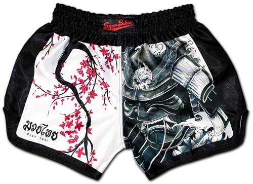 Authentic Muay Thai Boxing Shorts | Men Women Kids | Made in Thailand - color: 2.0 Cherry Blossom, size: Large